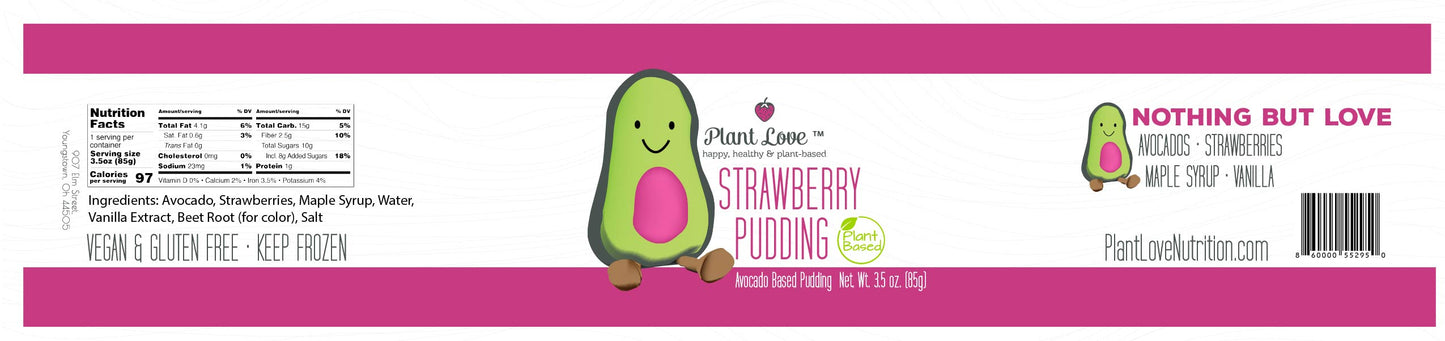 Strawberry Plant-Based Pudding